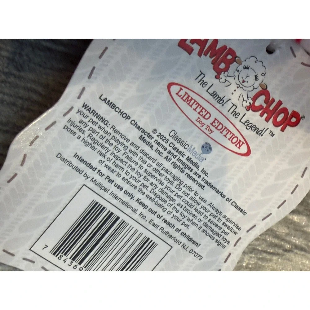 Multipet Lamb Chop Plush Dog Toy 24